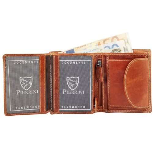 Peňaženka pánska kožená Pierrini 10x12 cm 3000001SG - Image 2