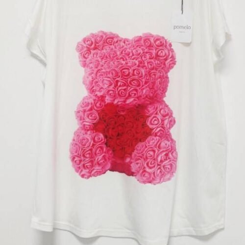 ITALY DÁMSKE TRIČKO S POTLAČOU BAGGY OVERSIZE LINDA WHITE RED 11 pomelo linda tricko 1.jpg5 1 1