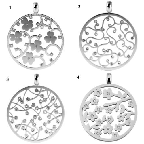 Prívesok oceľ Circle Nature 4 varianty crystal SG600 - Image 2