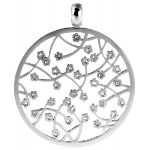 Prívesok oceľ Circle Nature 4 varianty crystal SG600