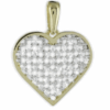 Prívesok Zlato SRDCE 12 zirkonov crystal KF290