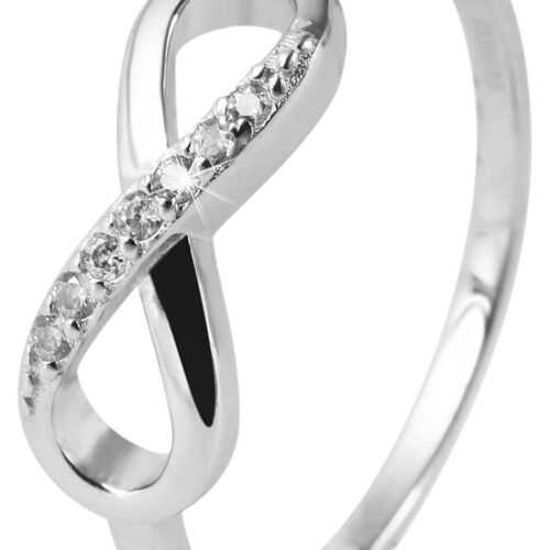 PRSTEŇ STRIEBRO INFINITY FASHION DÁMSKY CRYSTAL 5330023 7 prsten 5330023 1 1