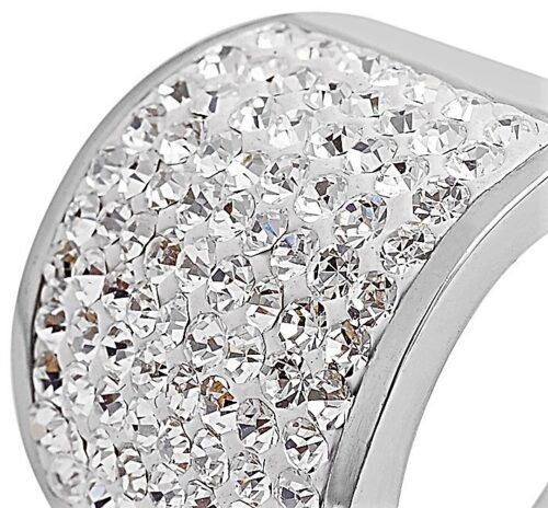 PRSTEŇ damsky obruc veľký crystal oceľ 5060040SG650 strieborny - Image 3
