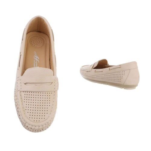 Dámske mokasiny sporty jarne nizke b-37SW beige - Image 2