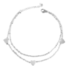 Retiazka na nohu Heart Srdce 5110022 elegant ocel