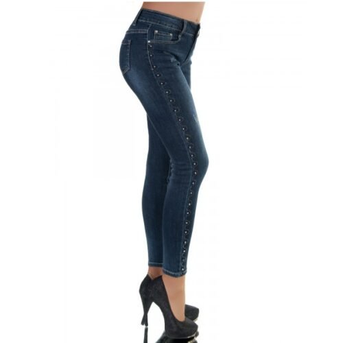 Dámske jeansy rifle studs slim 9893 dark blue