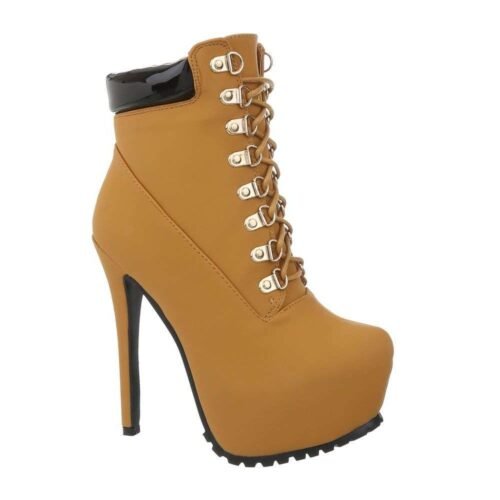 Dámske čižmy topánky členkové extra vysoké 1192SW camel