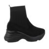 Dámske sneakers topánky hightop t17SW čierna black socks
