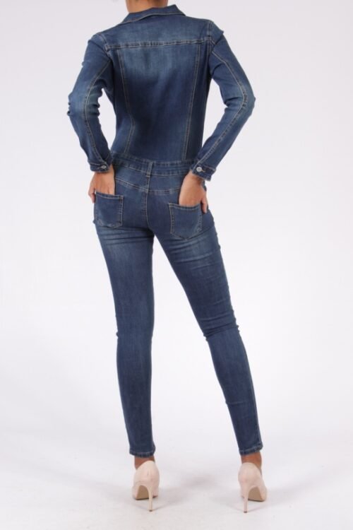 Dámsky overal rifľový skinny rifle kombinéza jeans 335SW blue - Image 2