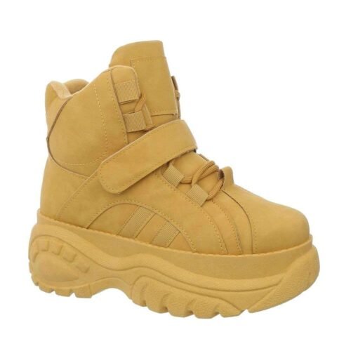 Dámske sneakers SKI topánky SPORT hightop  žlté