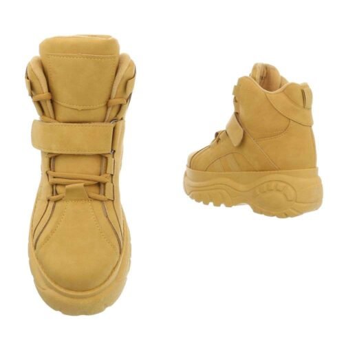 Dámske sneakers SKI topánky SPORT hightop  žlté - Image 3
