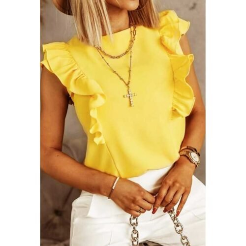 ITALY top Volánová blúzka GLAM CHIC 13710elle