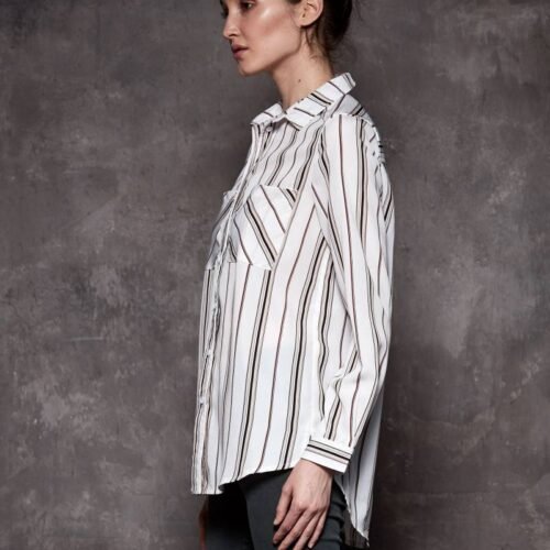Alternative view of Dámska blúzka casual kosela stripe fashion 7677SW multicolor