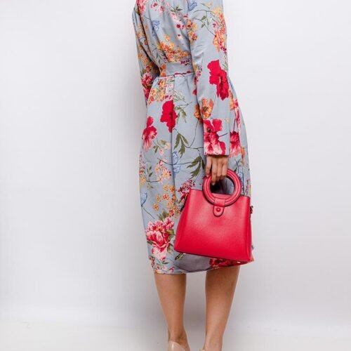 DÁMSKE ŠATY MIDI KOSELOVE LETNE FAREBNE FLOWERS 9 1118 saty3