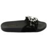 DOLCE & GABBANA Black Lace Crystal slapky sandale