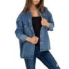 Dámska rifľová bunda kosela Jeans oversize 557SW denim blue