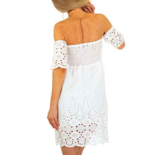 Dámske letné mini šaty fashion romantické 77SW bez ramienok - Image 3