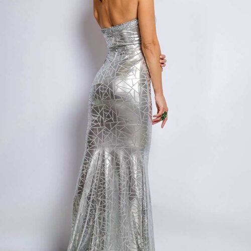 5218 spolocenske saty silver1