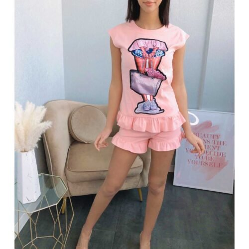 Set komplet súprava fashion sporty 809 sortky top