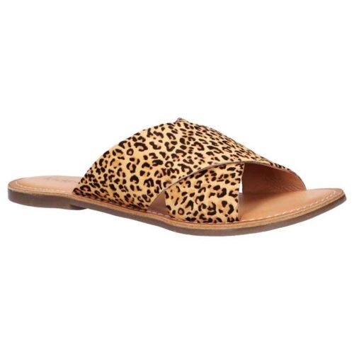 Flip flops woman KICKERS 700318 50 DIAZ 2 113 BEIGE IMPRIME LEOPARD 1