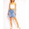 Dámska rifľová mini sukňa jeans 388SW denim blue