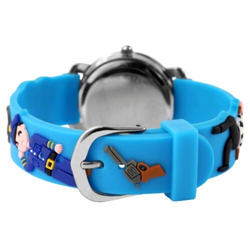 Hodinky detske Policajt módne kids 4500016 black blue - Image 3