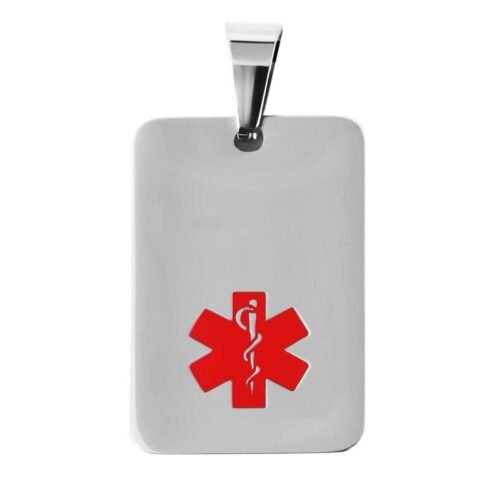 Prívesok Medic 5020227 z nehrdzavejúcej ocele 30x20 mm