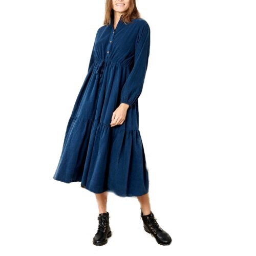 ITALY Dámske menzestrove maxi šaty oversize 11036ornell