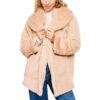 Dámska Prechodná bunda oversize kabat 3163 beige