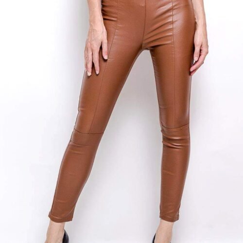 662 brown kozene nohavice 3