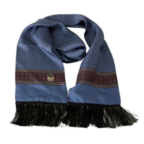 DOLCE & GABBANA panska hodvabna satka baroque blue
