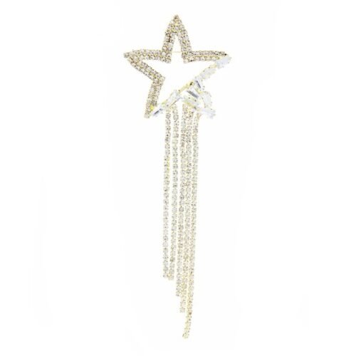 Brošňa elegant strass hang fashion A350 crystal star hviezda - Image 4