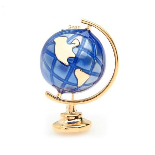 Brošňa Globus blue fashion A190 world svet mapa