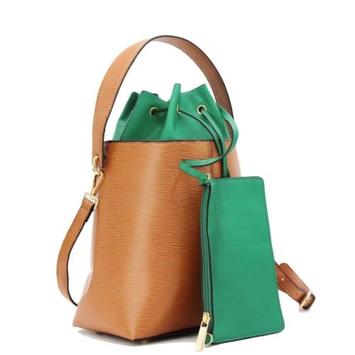 bucket taska s efektom Epi s vreckom a strapcami 9029 4 multibella
