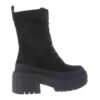 Dámske čižmy military worker polokozacky pohodlné 1075 black beige