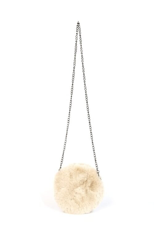 Dámska mini kabelka kožušina crossbody kozusinova xy04 - Image 2