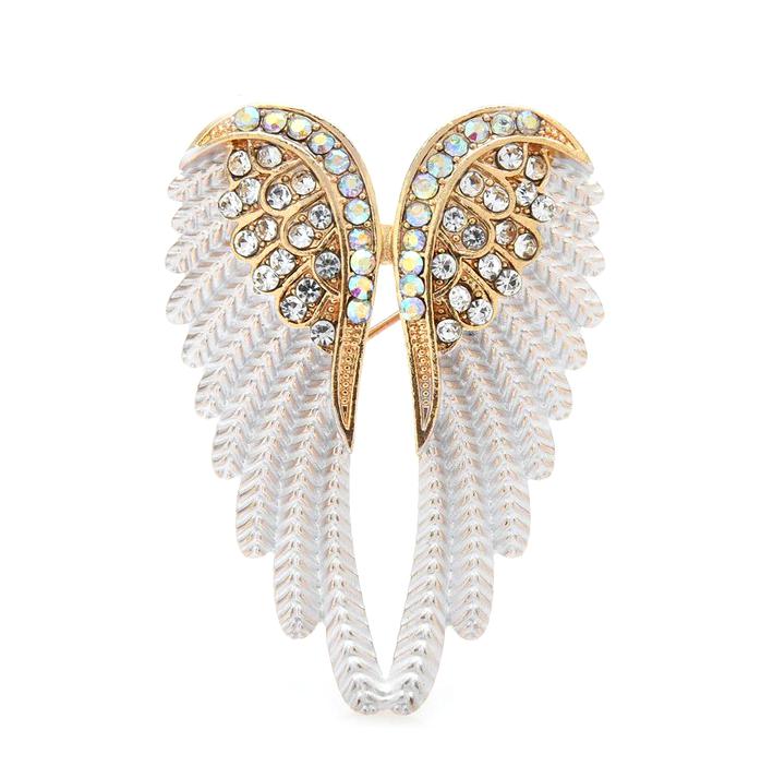 Brošňa Anjelske krídla elegant strass
