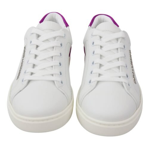 DOLCE & GABBANA tenisky White purple Logo Sneakers - Image 4