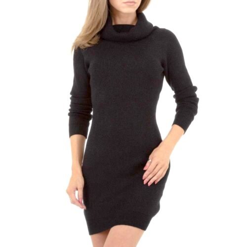Dámske rolakove mini upletove šaty fashion 197