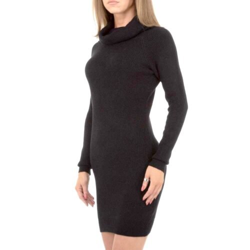 Dámske rolakove mini upletove šaty fashion 197 - Image 2