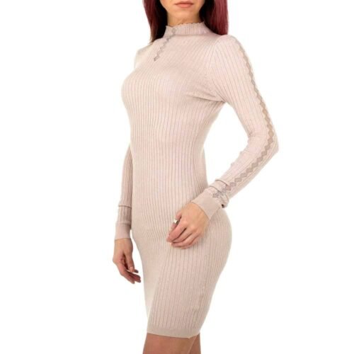 Dámske mini Šaty bodycon beige 472