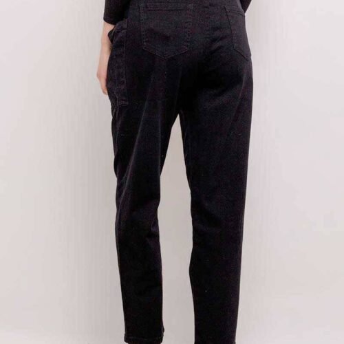 Dámske boyfriend rifle nohavice fashion 366 black