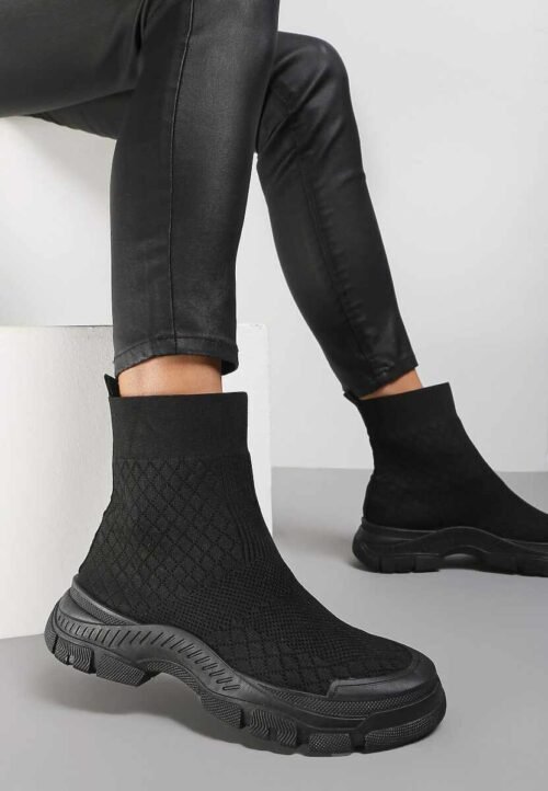 Dámske high top sneakers topánky ponozkove 13-2 - Image 6