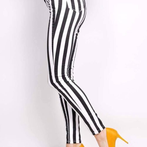 710 Pruhovane uzke nohavice 2