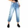 Dámske relaxed mom fit rifle blue denim jeans