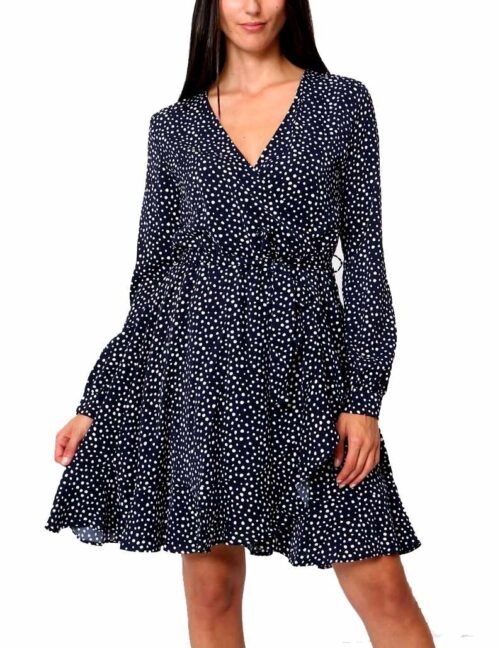 Dámske midi šaty zavinovacie casual blue - Image 7
