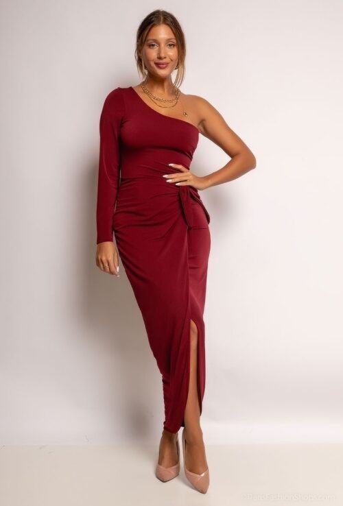 Dámske maxi šaty elegant s razporkom ADEL - Image 8