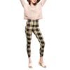 Dámske skinny úzke nohavice leginy karo yellow