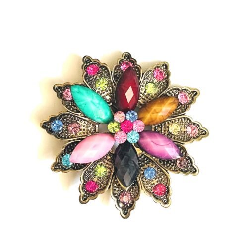 Brošňa fashion luxusná multicolor vintage
