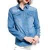 Dámska rifľová košeľa s elastanom denim